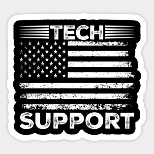 tech support 47th us american flag Sticker